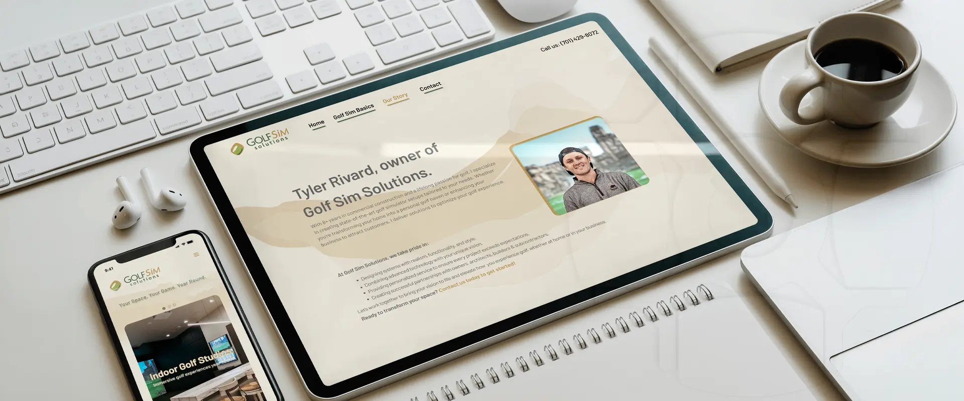 Golf SIM Solutions Illustration