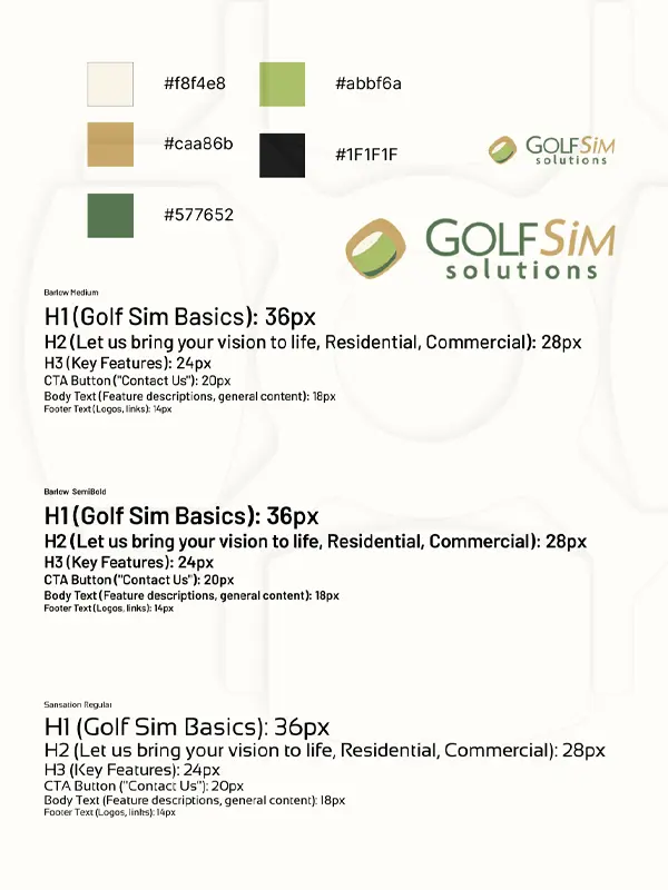 Golf SIM Solutions Illustration